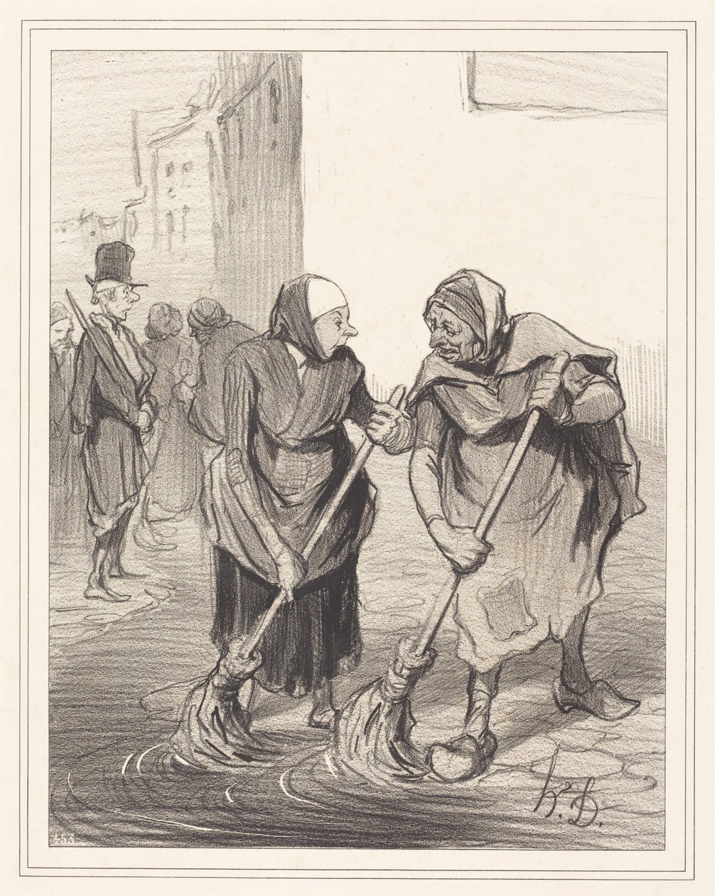 Kuulkaahan, rouva Giboulard... tekijältä Honoré Daumier
