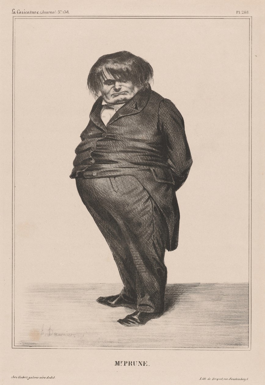 Tohtori Prunelle tekijältä Honoré Daumier