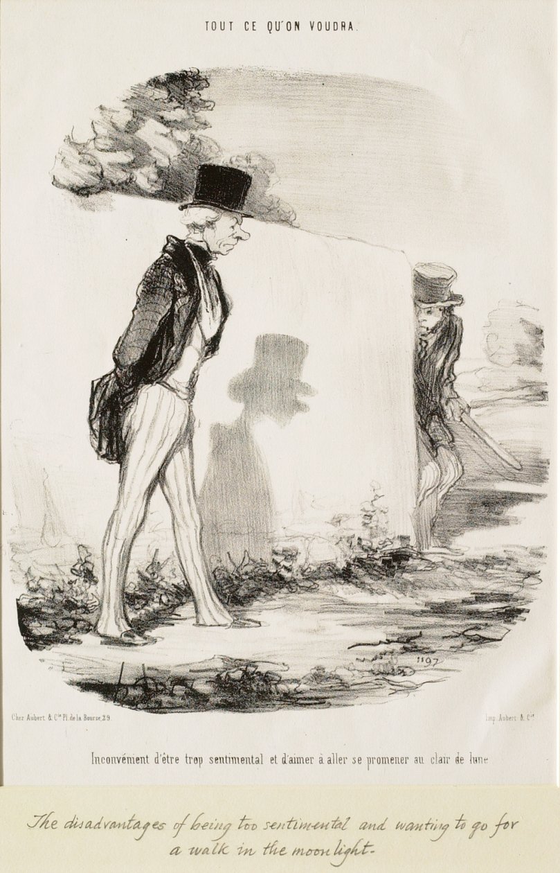 Liiallisen tunteellisuuden haittapuoli... tekijältä Honoré Daumier