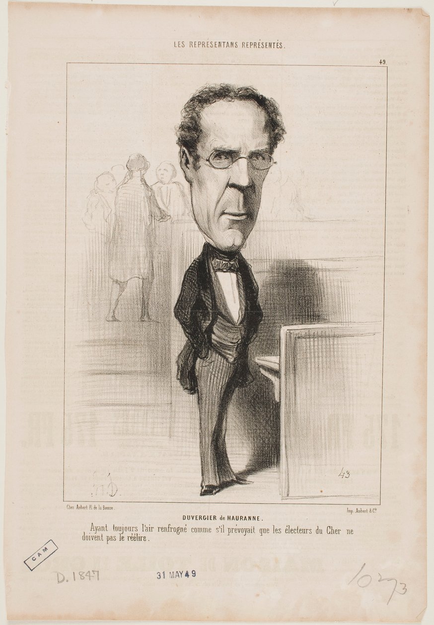 Duvergier de Hauranne tekijältä Honoré Daumier
