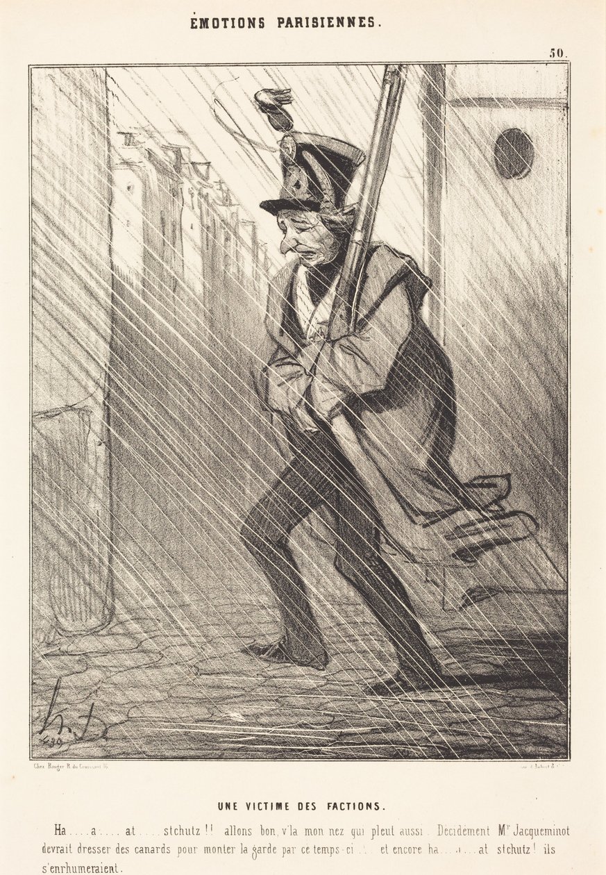 Pariisilaisia tunteita: Ryhmittymien uhri tekijältä Honoré Daumier