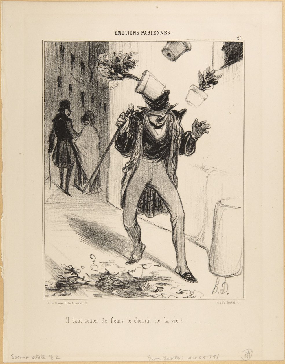 "Pariisilaisia tunteita" (sic) tekijältä Honoré Daumier