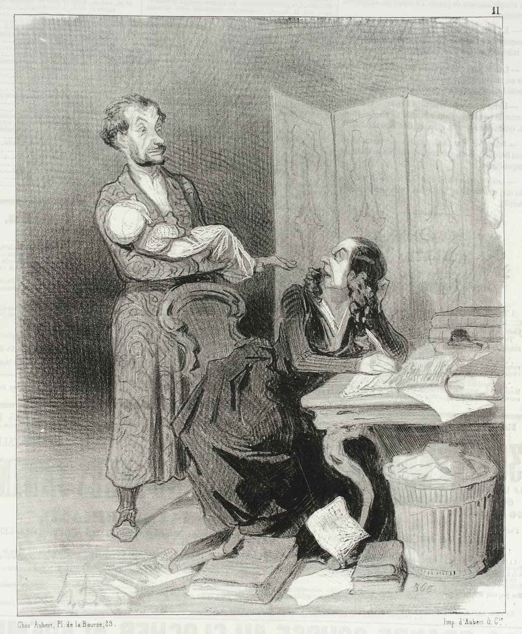 Viekää tuo kauemmas... on mahdotonta työskennellä... tekijältä Honoré Daumier