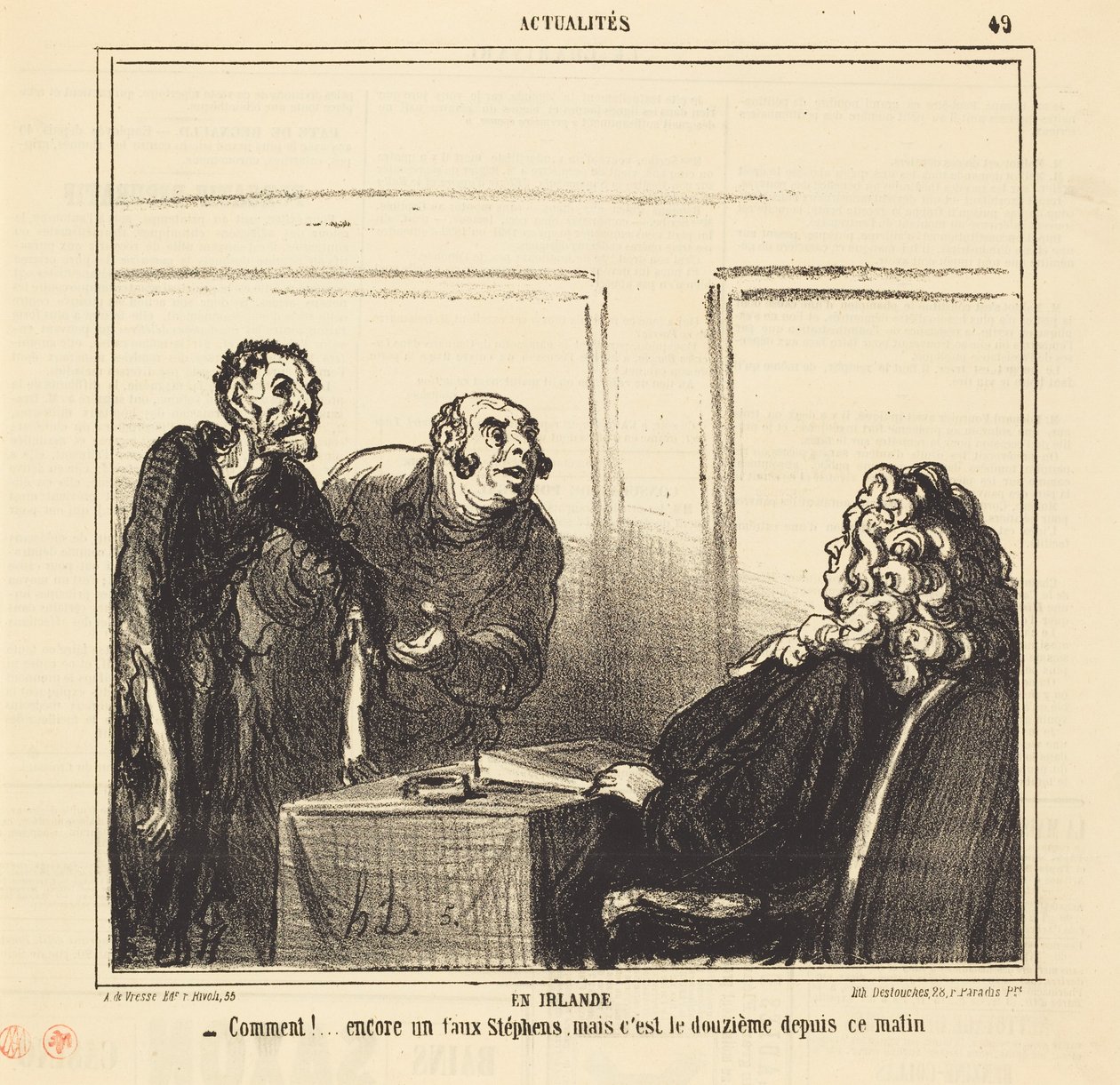 Irlannissa tekijältä Honoré Daumier