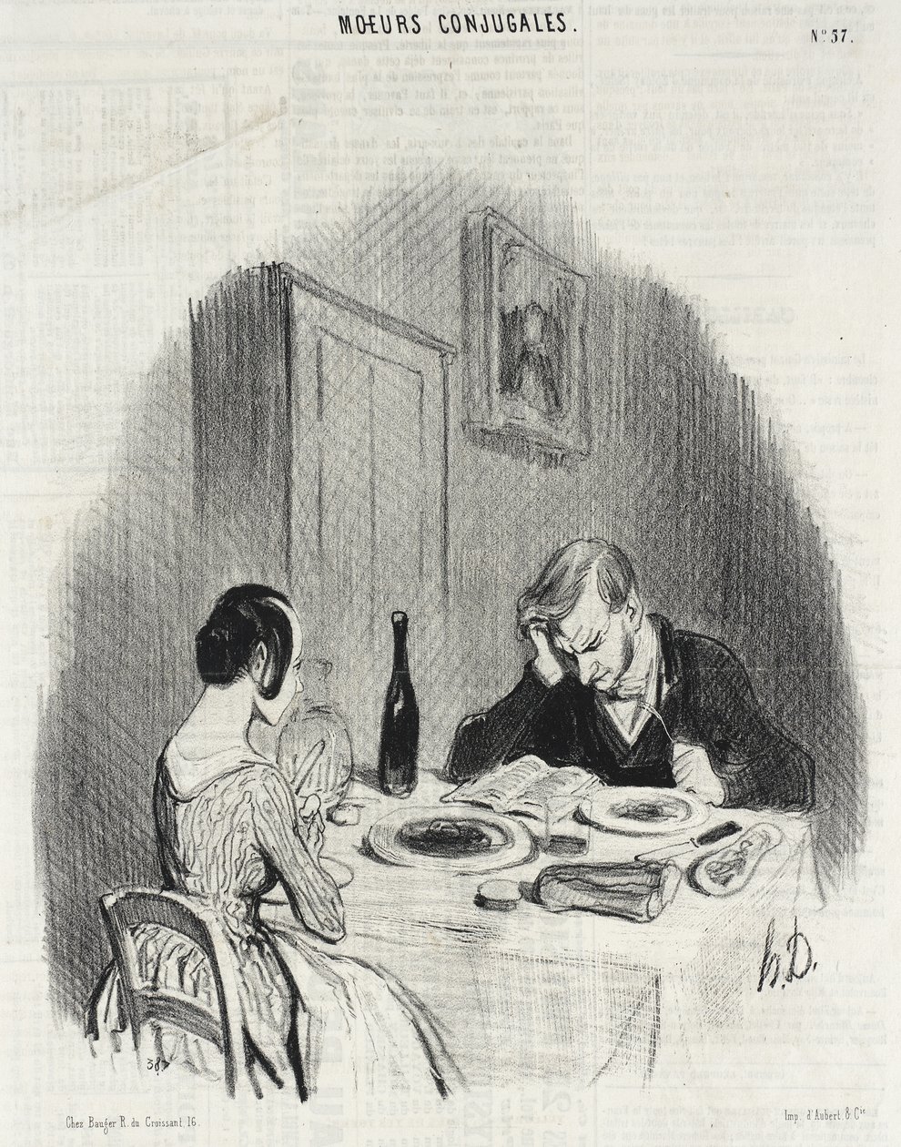 Siinäpä miellyttävä tyyppi!... tekijältä Honoré Daumier