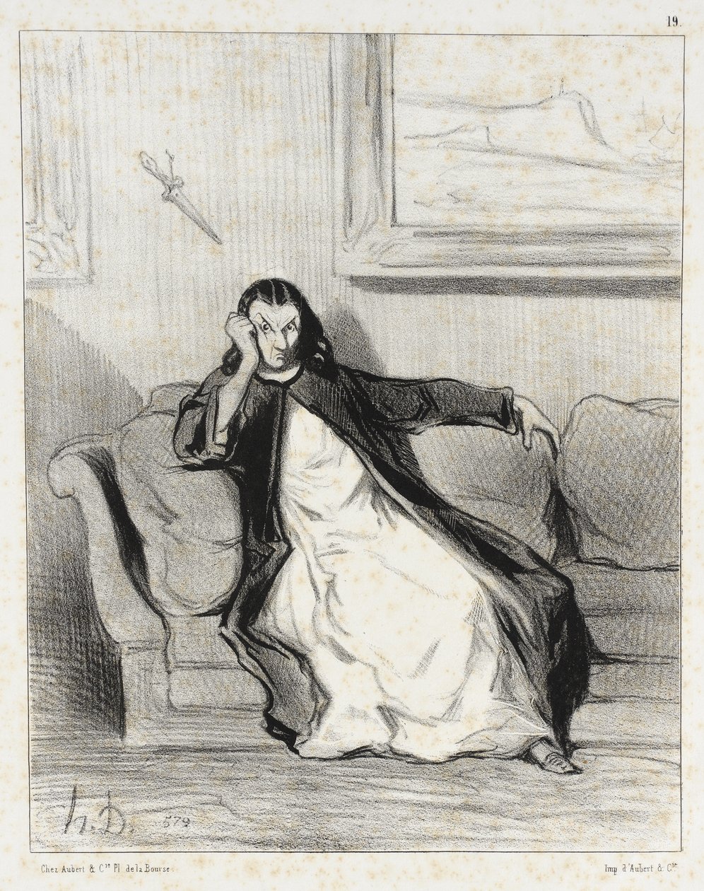 Helvetti ja kadotus!...vihellys!... tekijältä Honoré Daumier