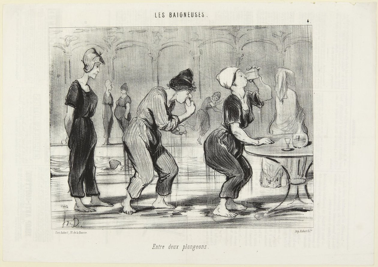 Kahden veteen syöksyn välissä tekijältä Honoré Daumier