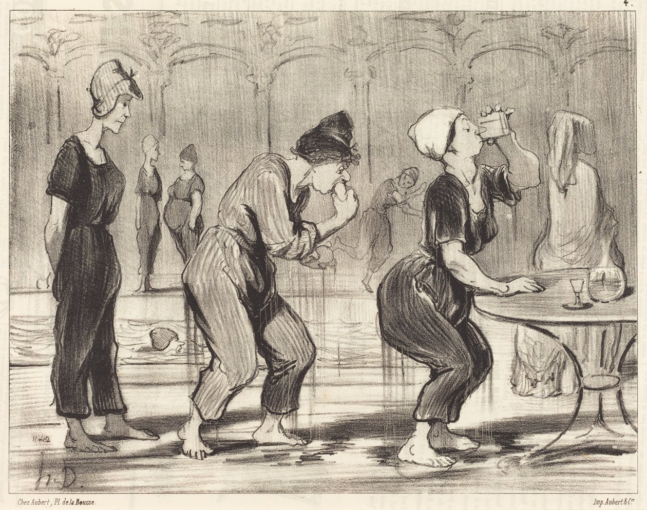 Kahden sukelluksen välillä tekijältä Honoré Daumier