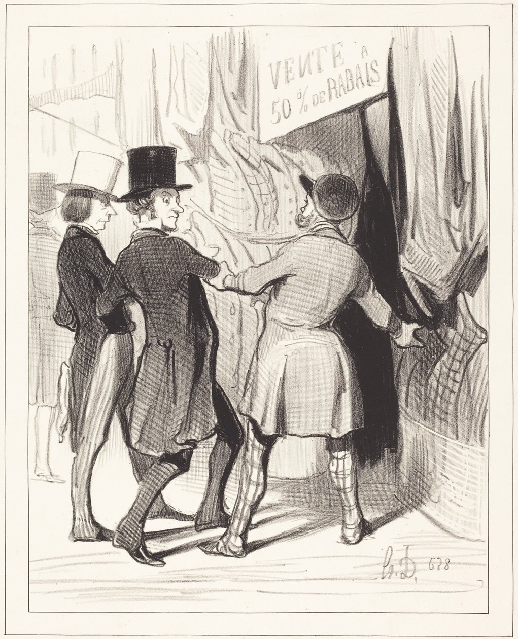 Syökää herrat... tässä on upeita... tekijältä Honoré Daumier