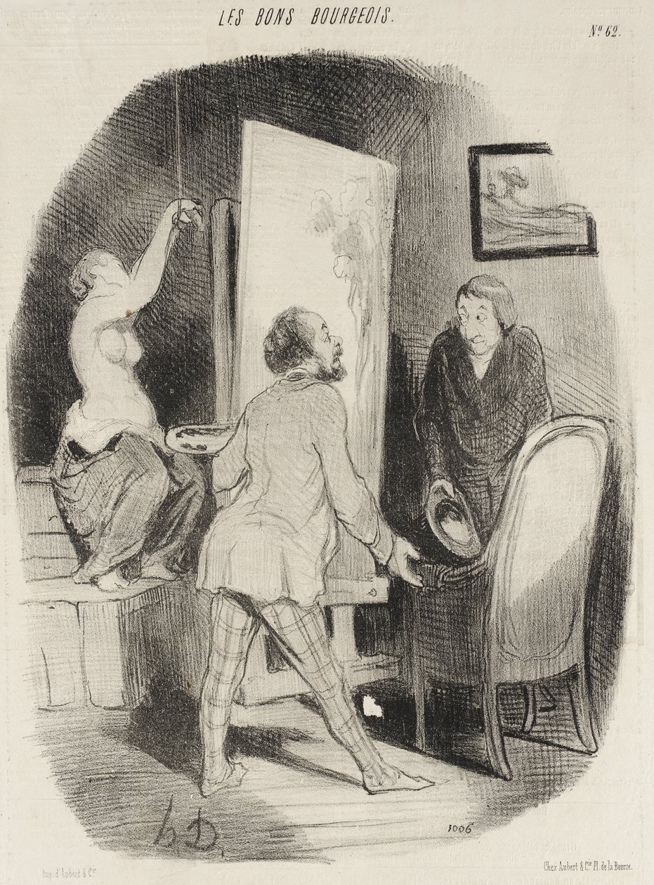Käykää toki sisään, hyvä herra... älkää kainostelko... tekijältä Honoré Daumier