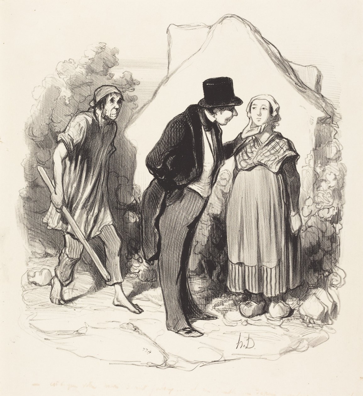 Olisiko miehesi kateellinen... tekijältä Honoré Daumier