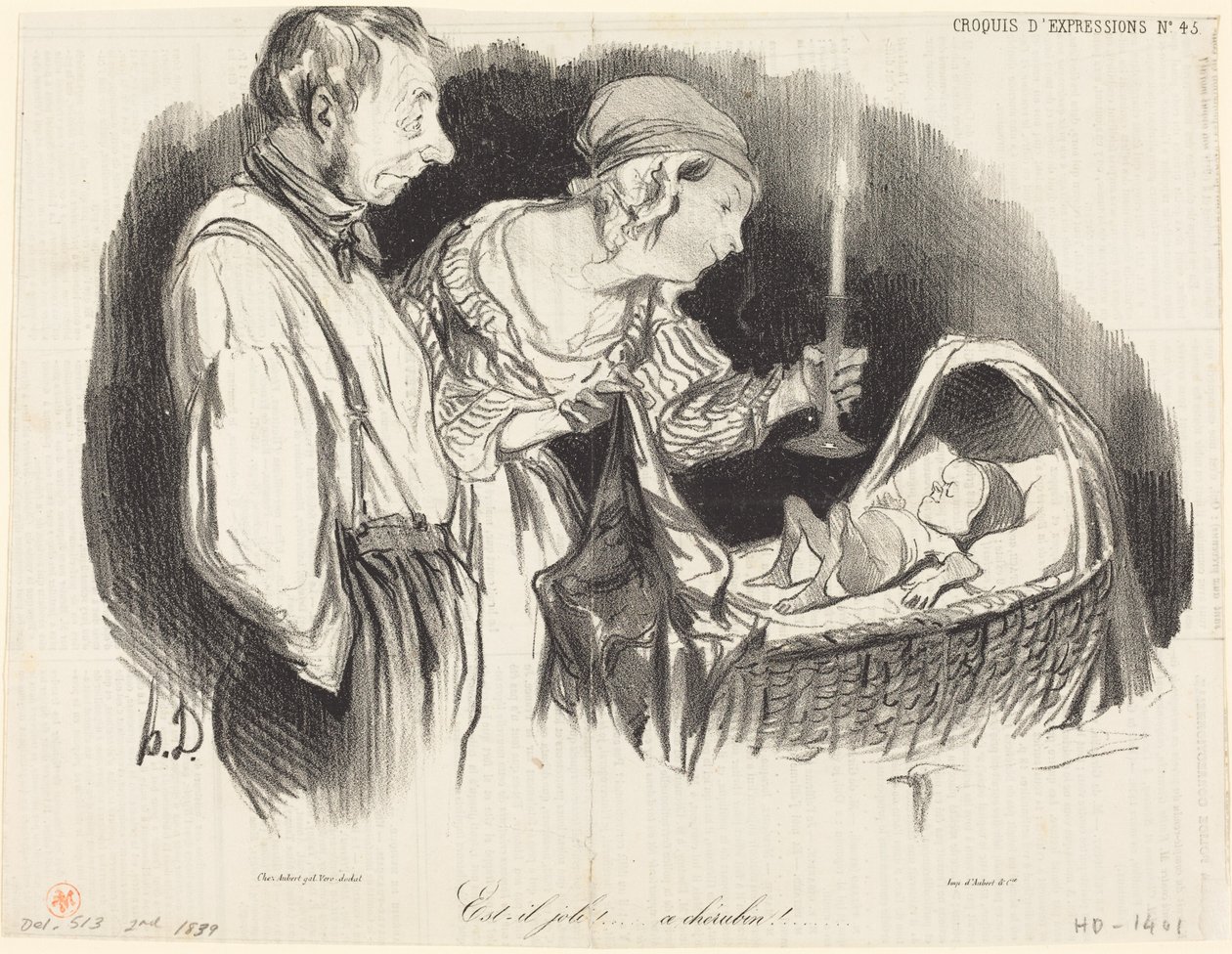 Onpa hän kaunis!... tuo enkelipoika!... tekijältä Honoré Daumier