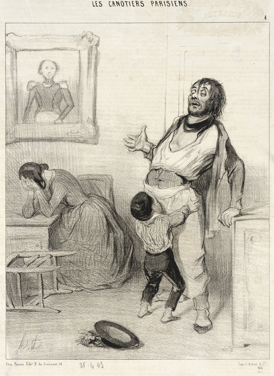 Onko luvallista palata Bercystä tuollaisessa tilassa... tekijältä Honoré Daumier