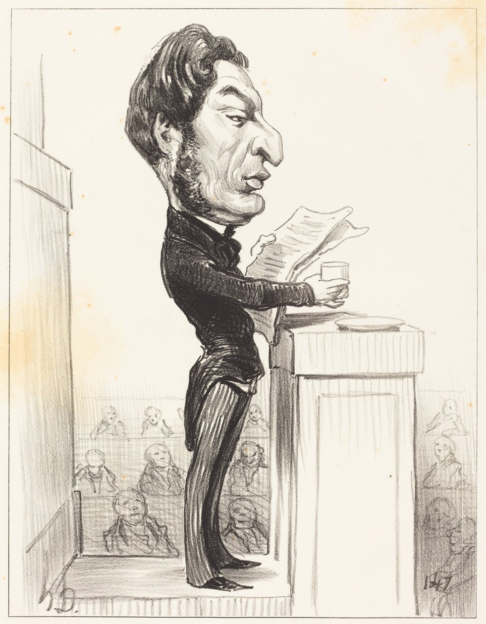 Eugène Rouher tekijältä Honoré Daumier