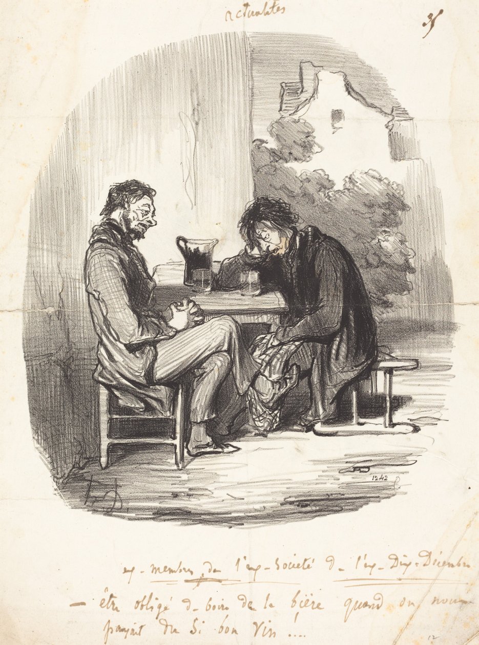 Entisen joulukuun kymmenennen päivän entisen yhdistyksen entisiä jäseniä tekijältä Honoré Daumier