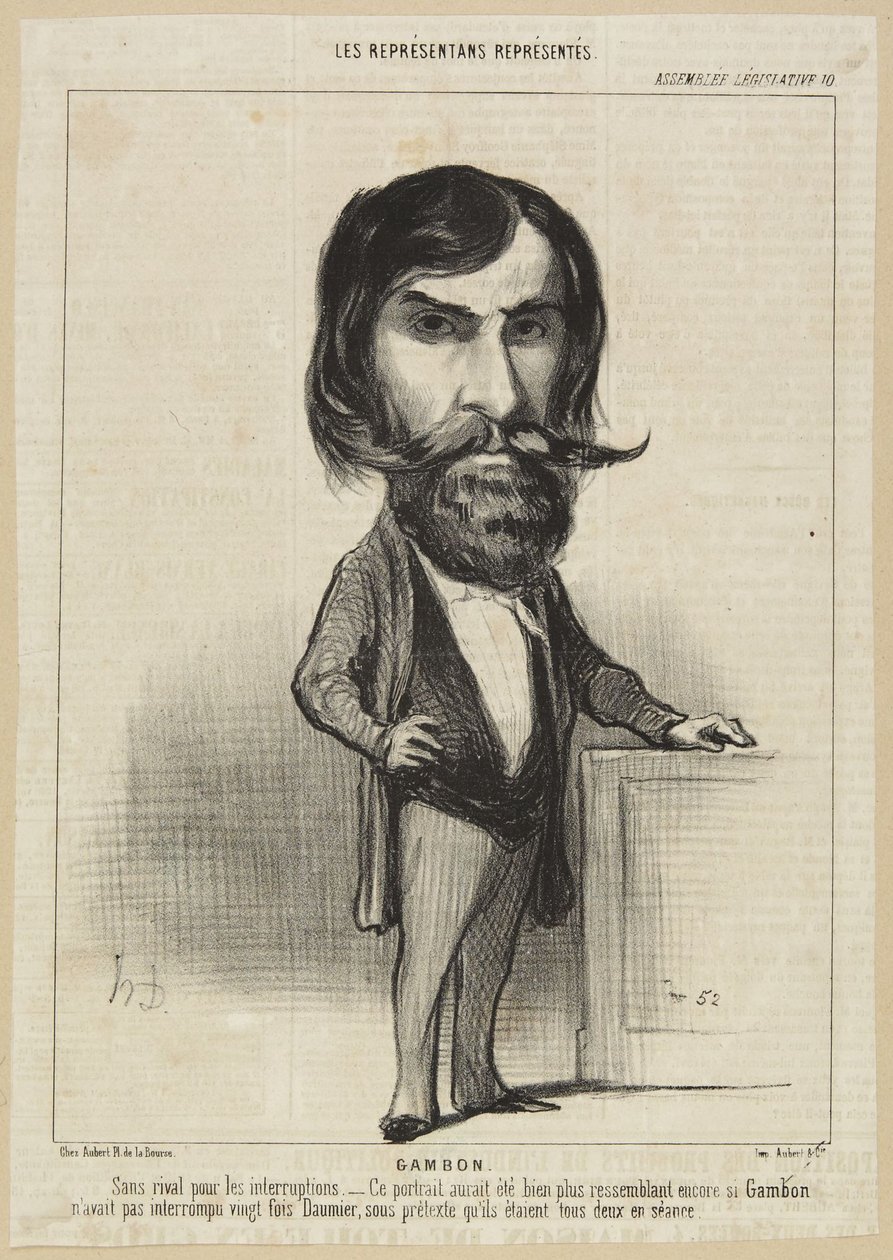 "Gambon" tekijältä Honoré Daumier