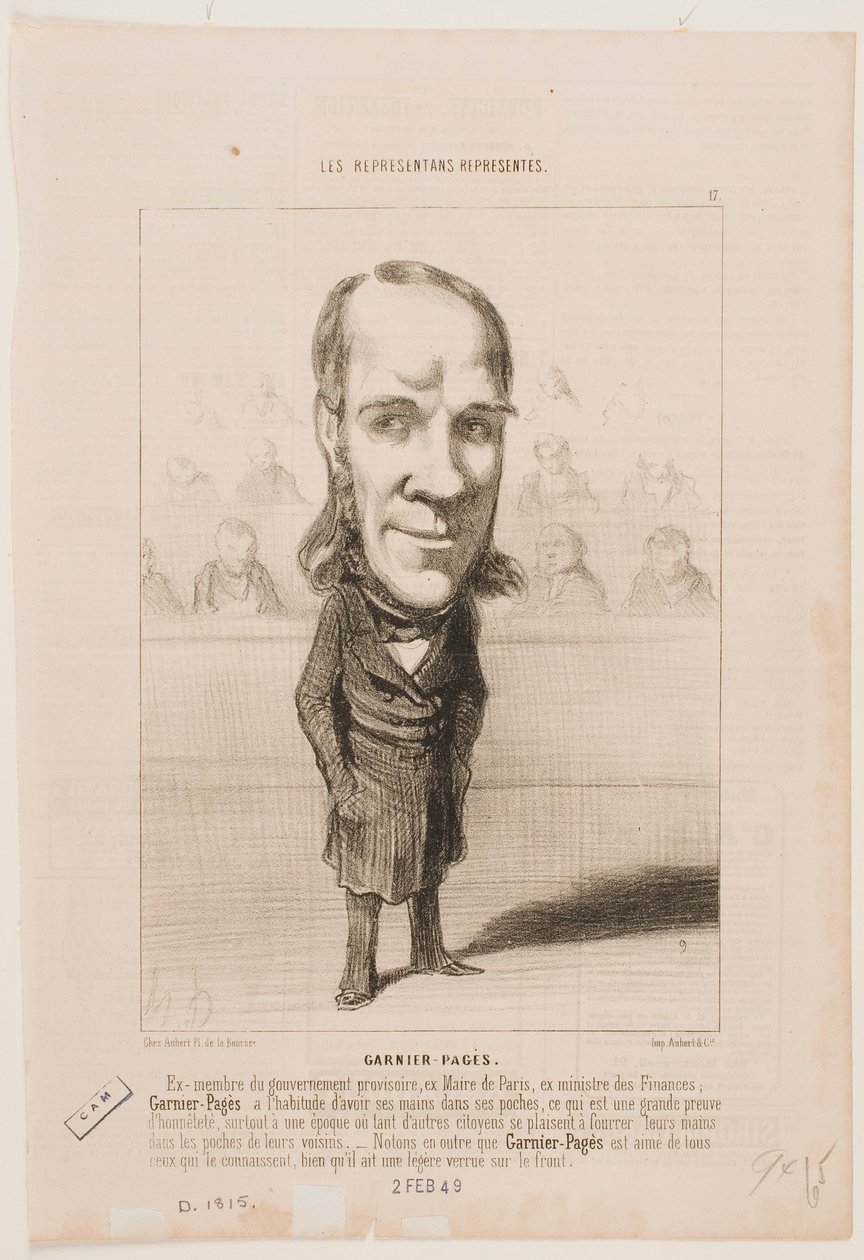 Garnier-Pagès tekijältä Honoré Daumier
