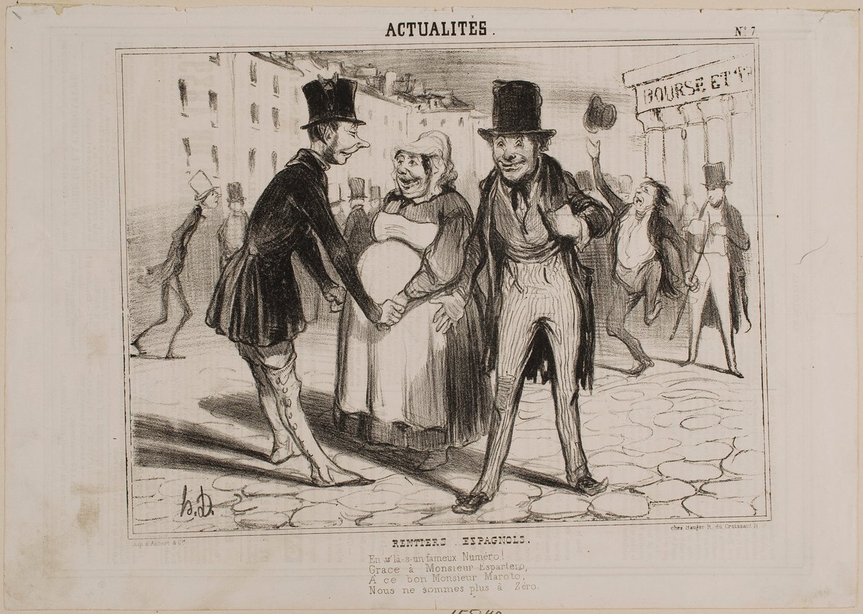 Espanjalaisiin osakkeisiin sijoittavat tekijältä Honoré Daumier