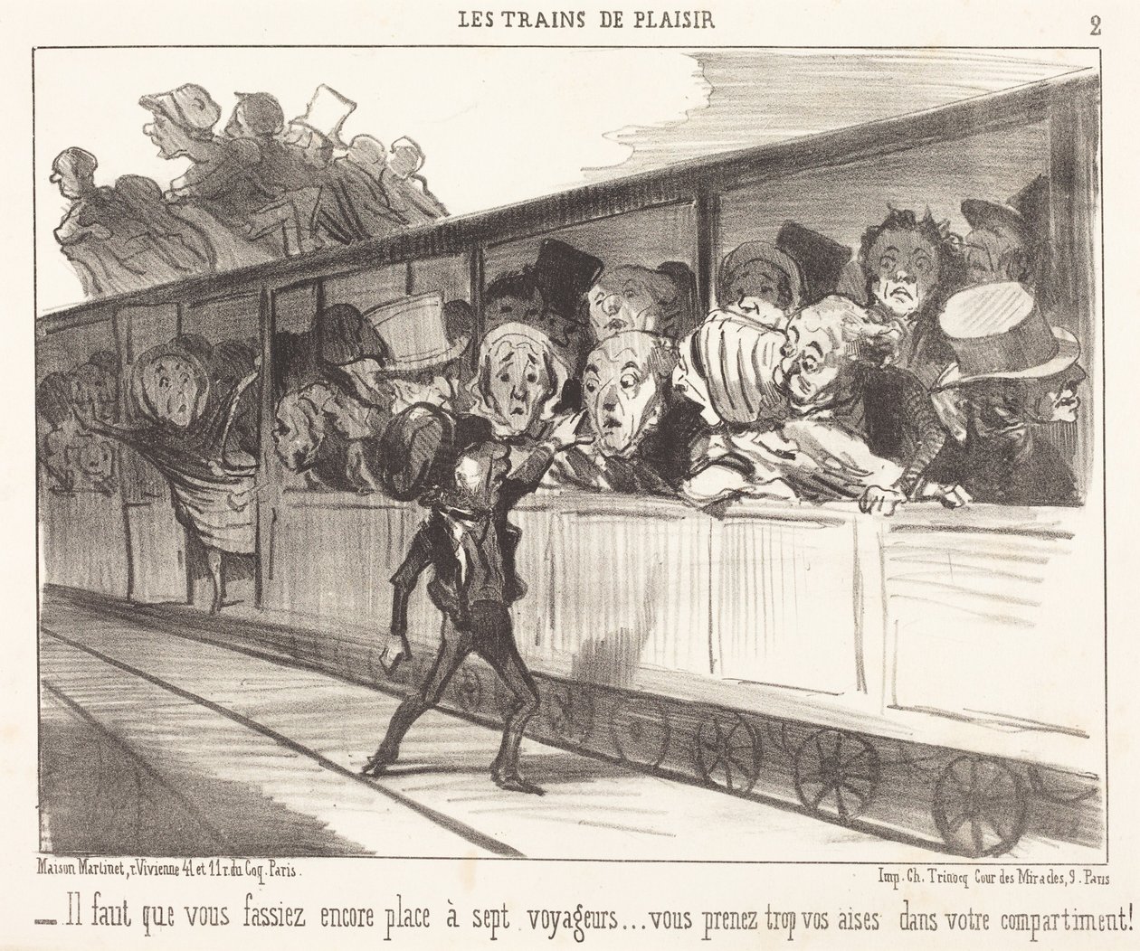 Teidän täytyy tehdä vielä tilaa... tekijältä Honoré Daumier