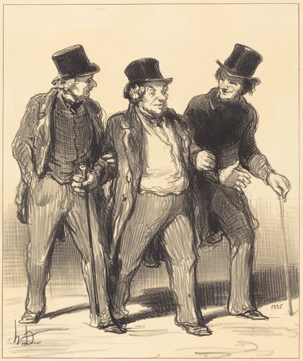 Minusta tuntuu, että näen... kuonokopattoman... koiran!... tekijältä Honoré Daumier