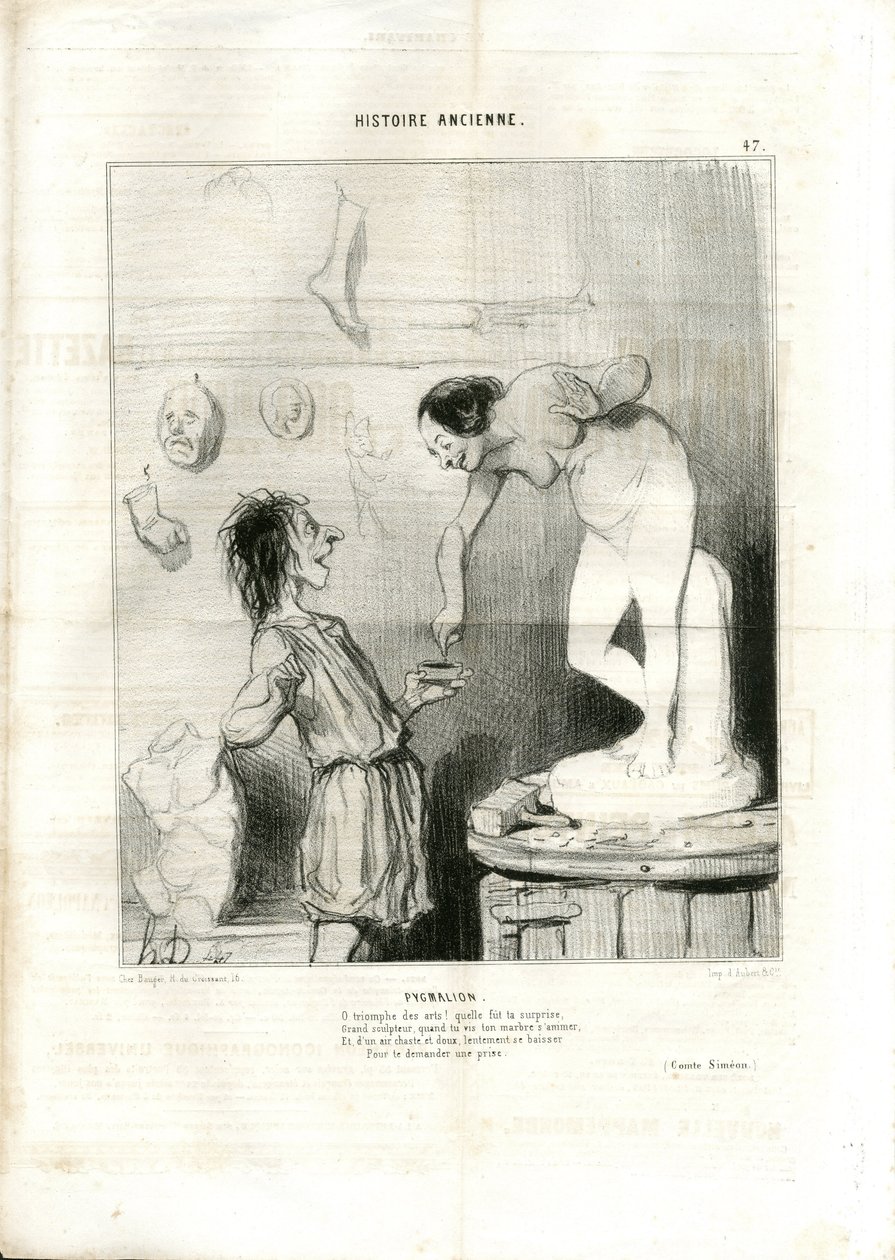 Honore Daumierin (1808-1879) kuvitus Le Charivarissa tekijältä Honoré Daumier