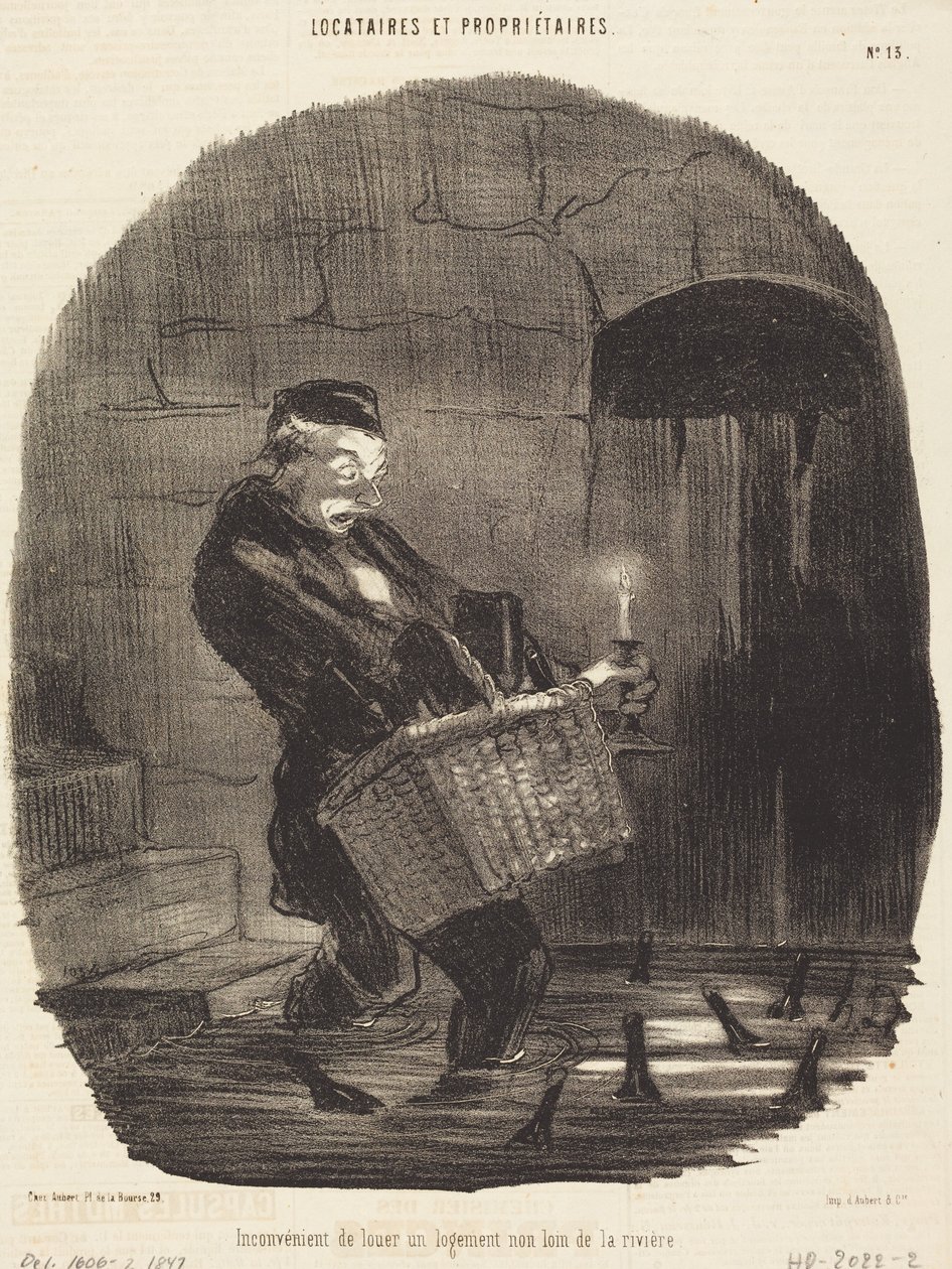 Haitta siitä, että vuokraa jotakin... läheltä jokea tekijältä Honoré Daumier