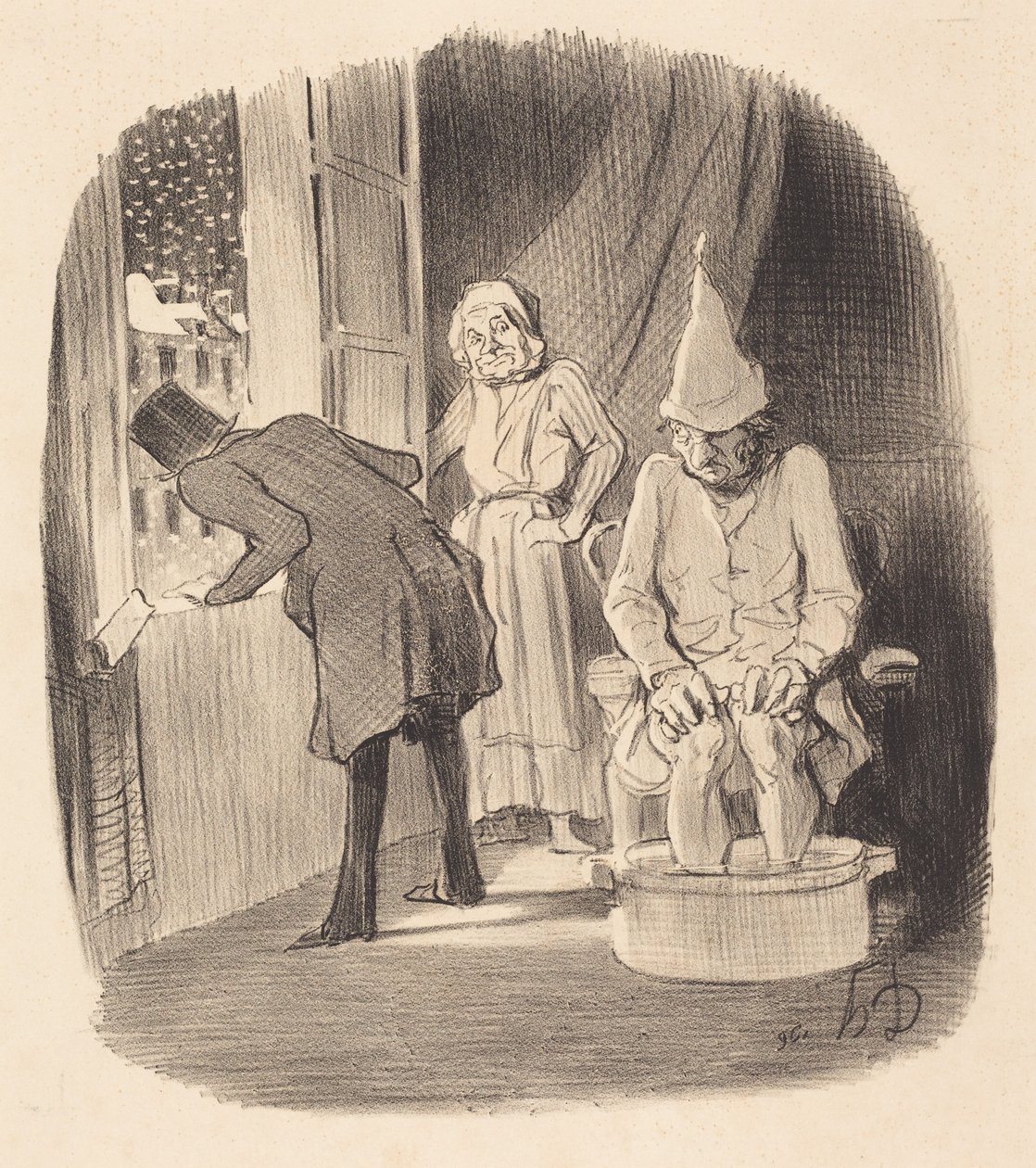 Haitta siitä, että sijoittaa asuntonsa... tekijältä Honoré Daumier