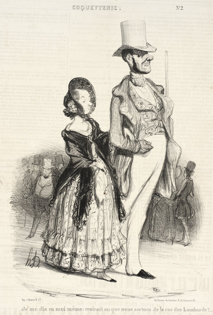 Ajattelen itsekseen: uskoisiko kukaan... tekijältä Honoré Daumier