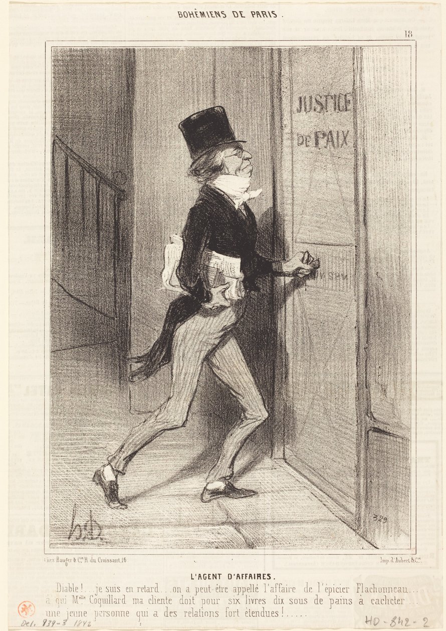 Liikeasiamies tekijältä Honoré Daumier