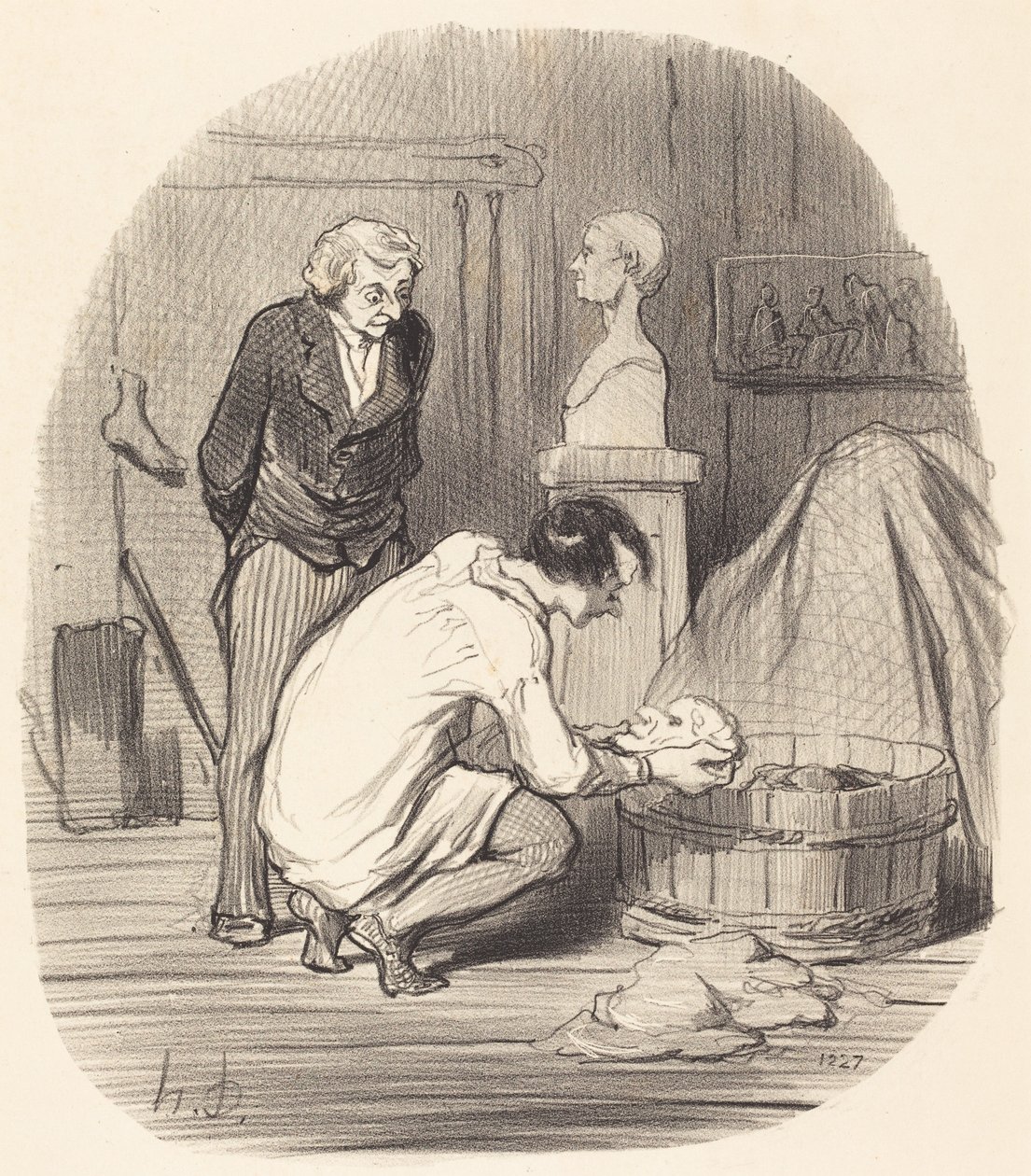 Taiteilija - Siinä se!... tekijältä Honoré Daumier