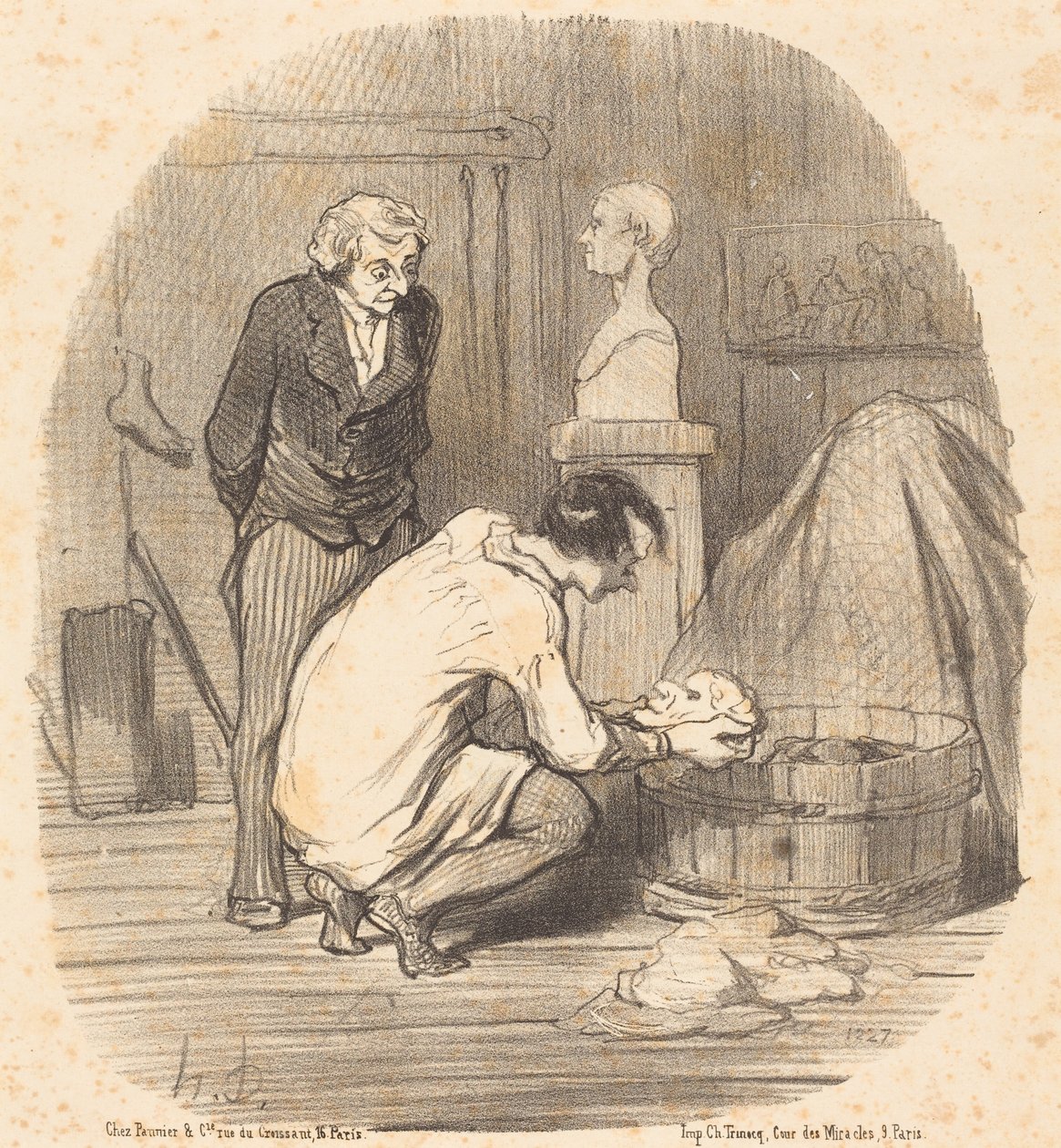 Taiteilija - Siinä se!... tekijältä Honoré Daumier