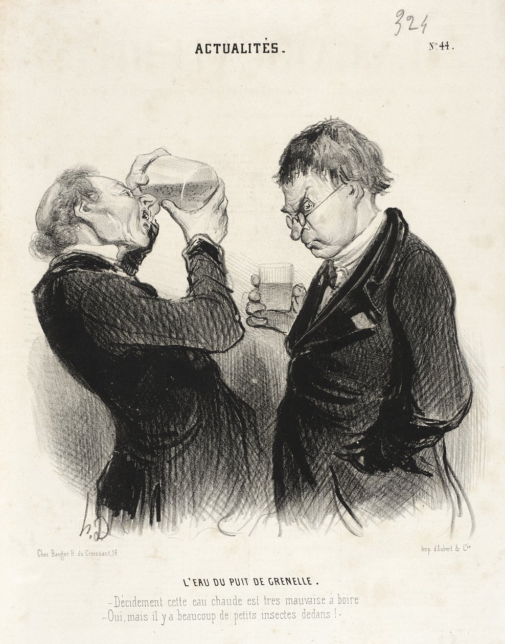 Grenellen kaivon vesi tekijältä Honoré Daumier