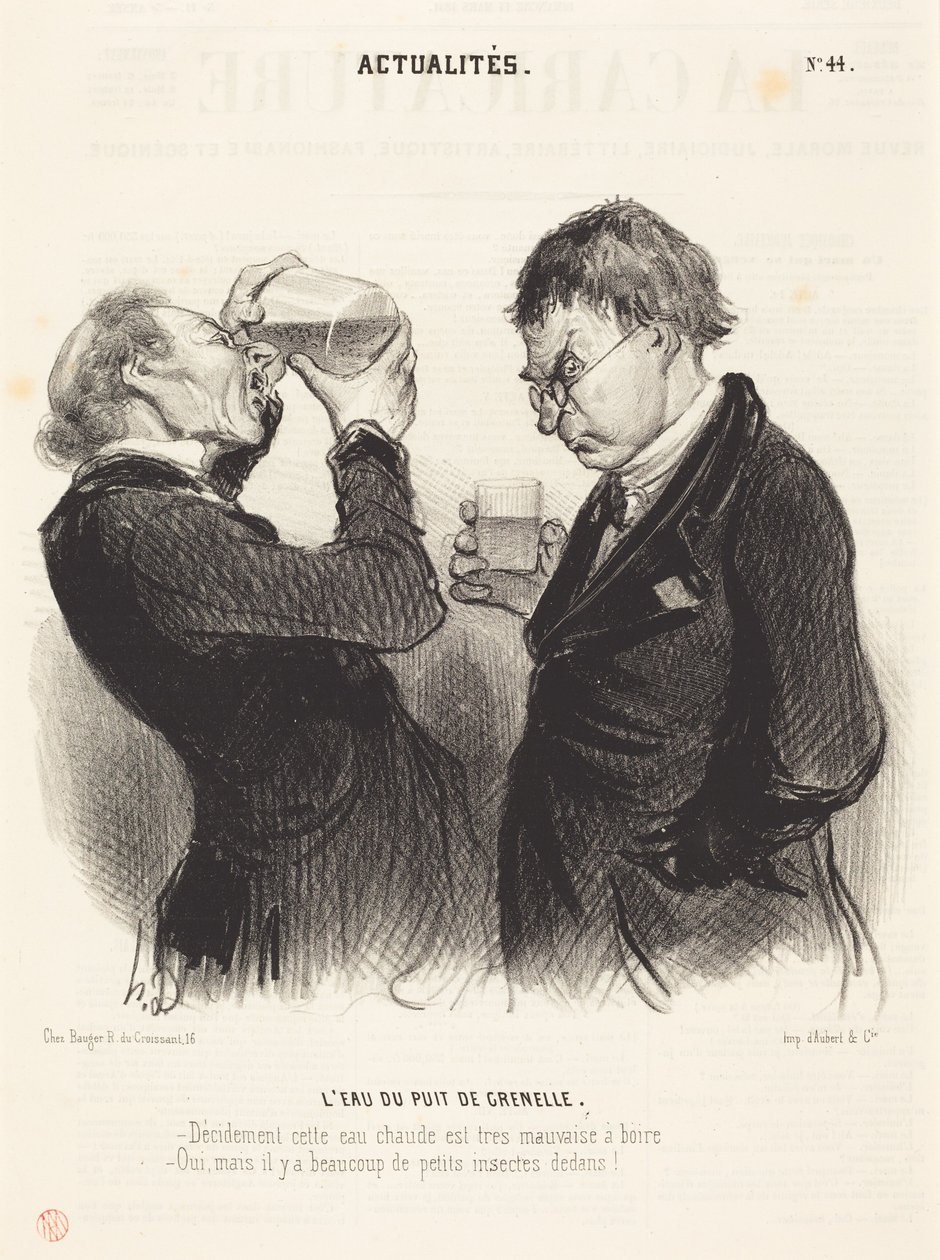 Grenellen kaivon vesi tekijältä Honoré Daumier