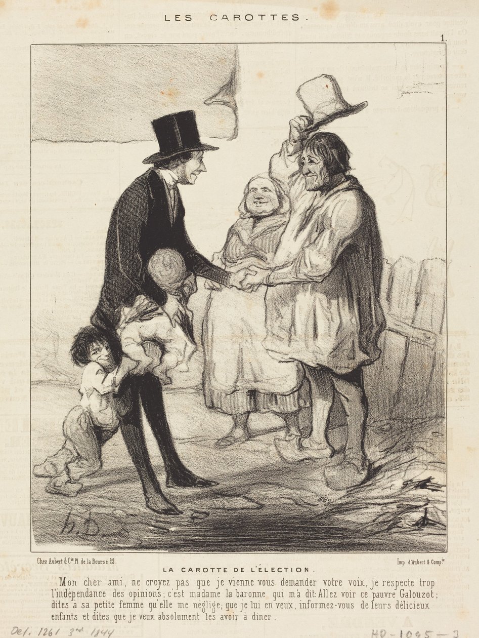 Vaalien houkutin tekijältä Honoré Daumier