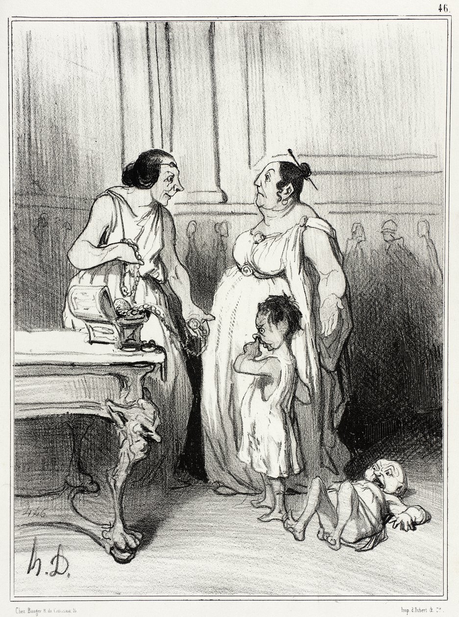 Gracchusten äiti tekijältä Honoré Daumier