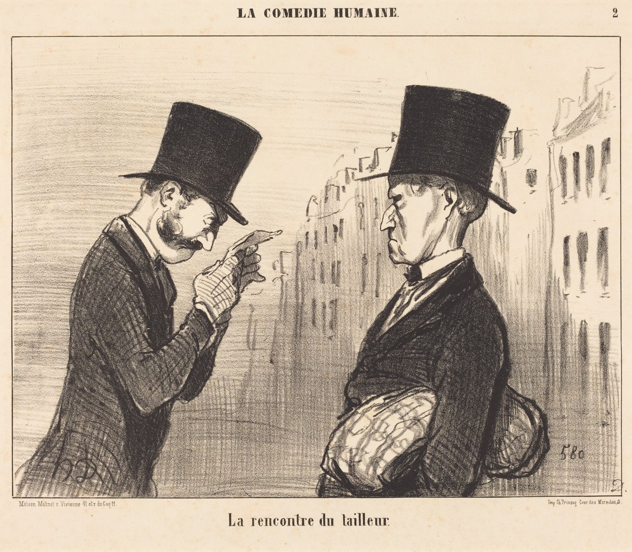Räätälin kohtaaminen tekijältä Honoré Daumier
