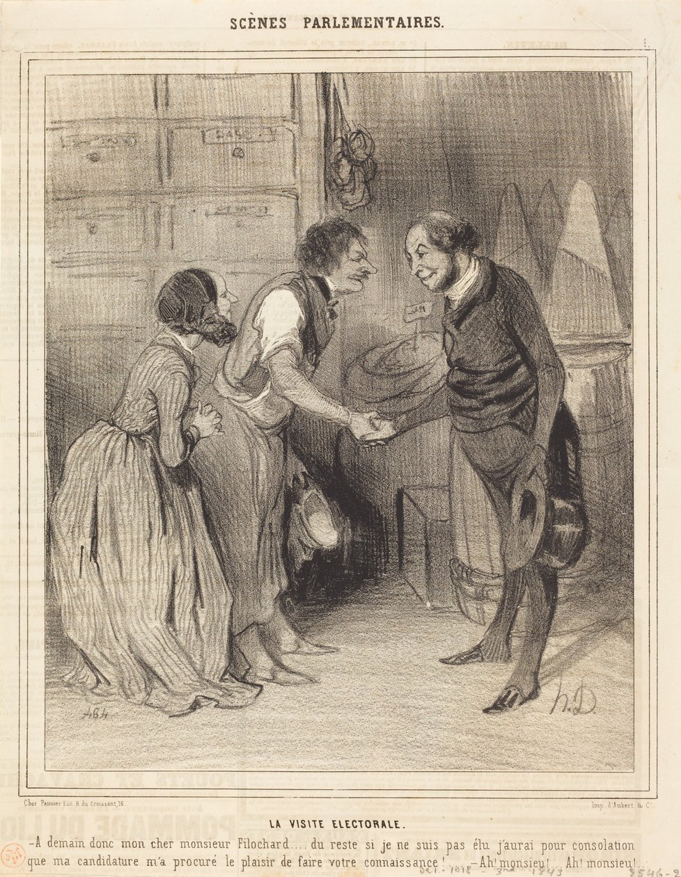 Vaalivierailu tekijältä Honoré Daumier