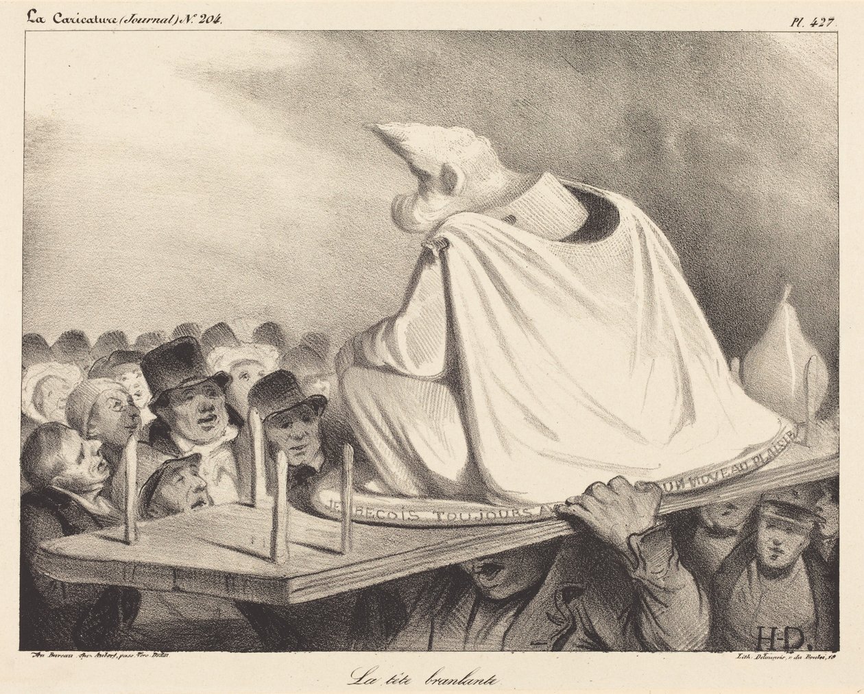 Heiluva pää tekijältä Honoré Daumier