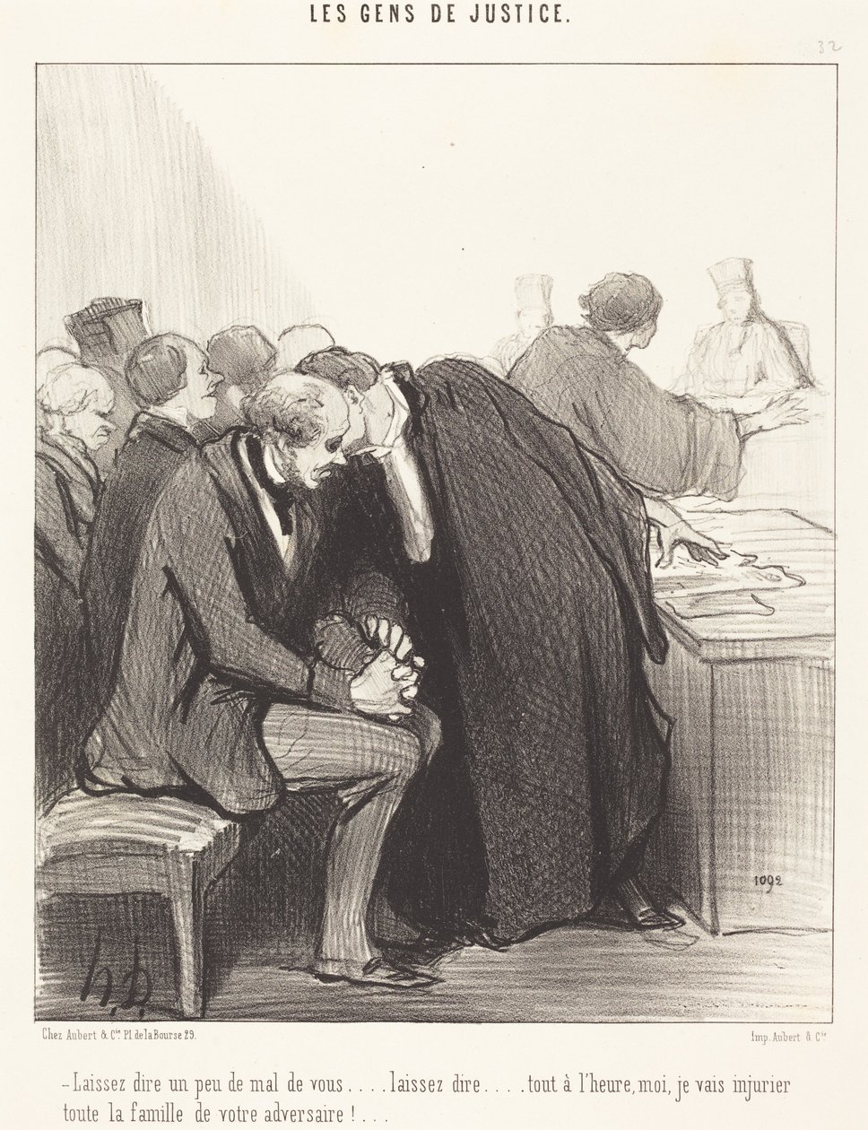 Anna muiden puhua sinusta vähän pahaa... tekijältä Honoré Daumier