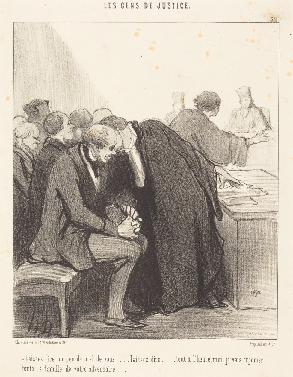 Antakaa ihmisten puhua teistä hieman pahaa... tekijältä Honoré Daumier