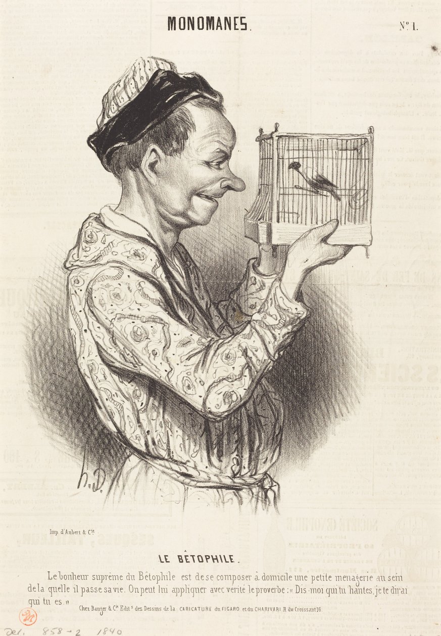 Bétophile tekijältä Honoré Daumier