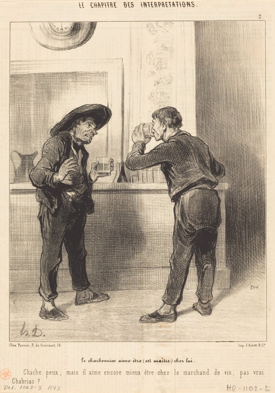 Hiilenpolttaja pitää siitä, että hän on (on herra)... tekijältä Honoré Daumier