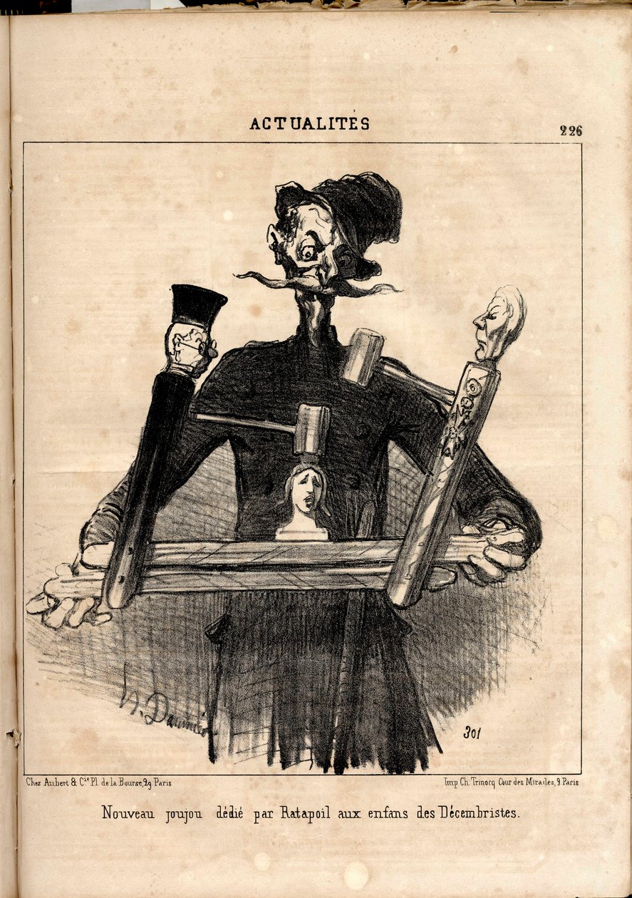 Le Charivari, Satiirinen mustavalkoisessa tekijältä Honoré Daumier