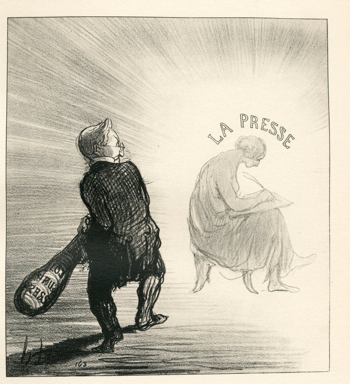 Le Charivari, Satiirinen mustavalkoisessa tekijältä Honoré Daumier
