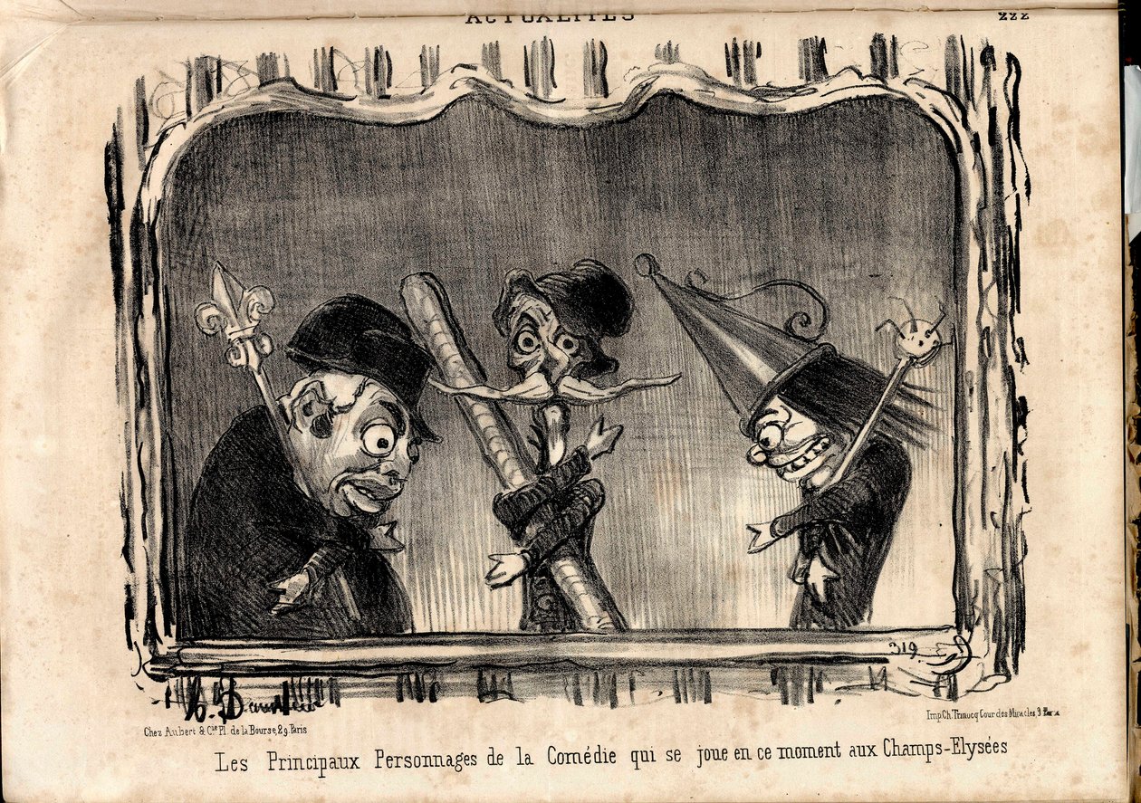 Le Charivari, Satiirinen mustavalkoisessa tekijältä Honoré Daumier