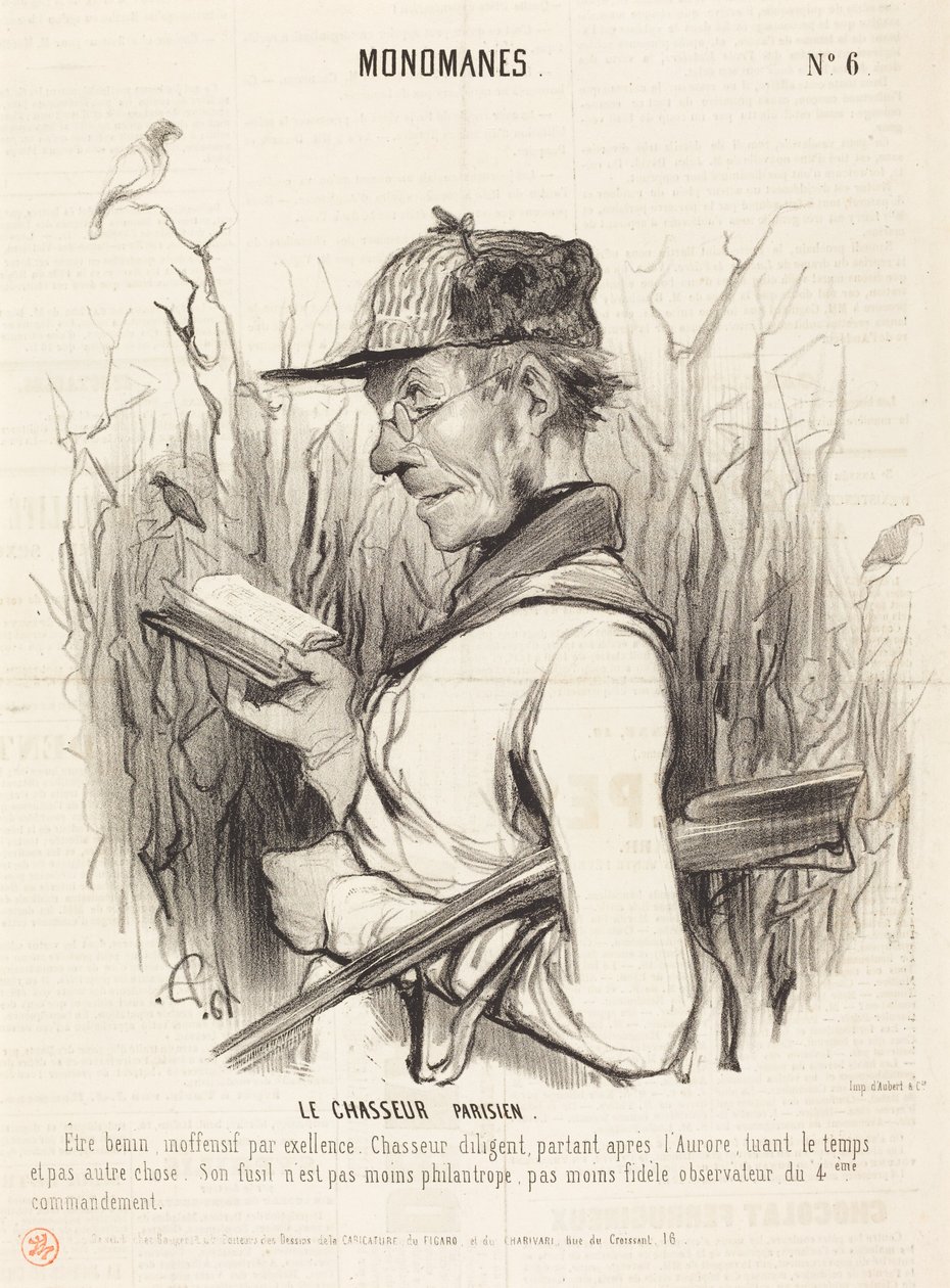 Pariisilainen metsästäjä tekijältä Honoré Daumier