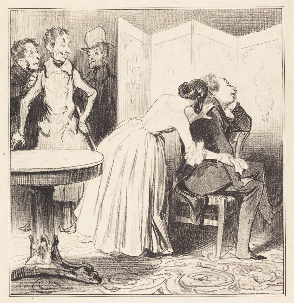 Chevalier des Adrets on rakastaja... tekijältä Honoré Daumier