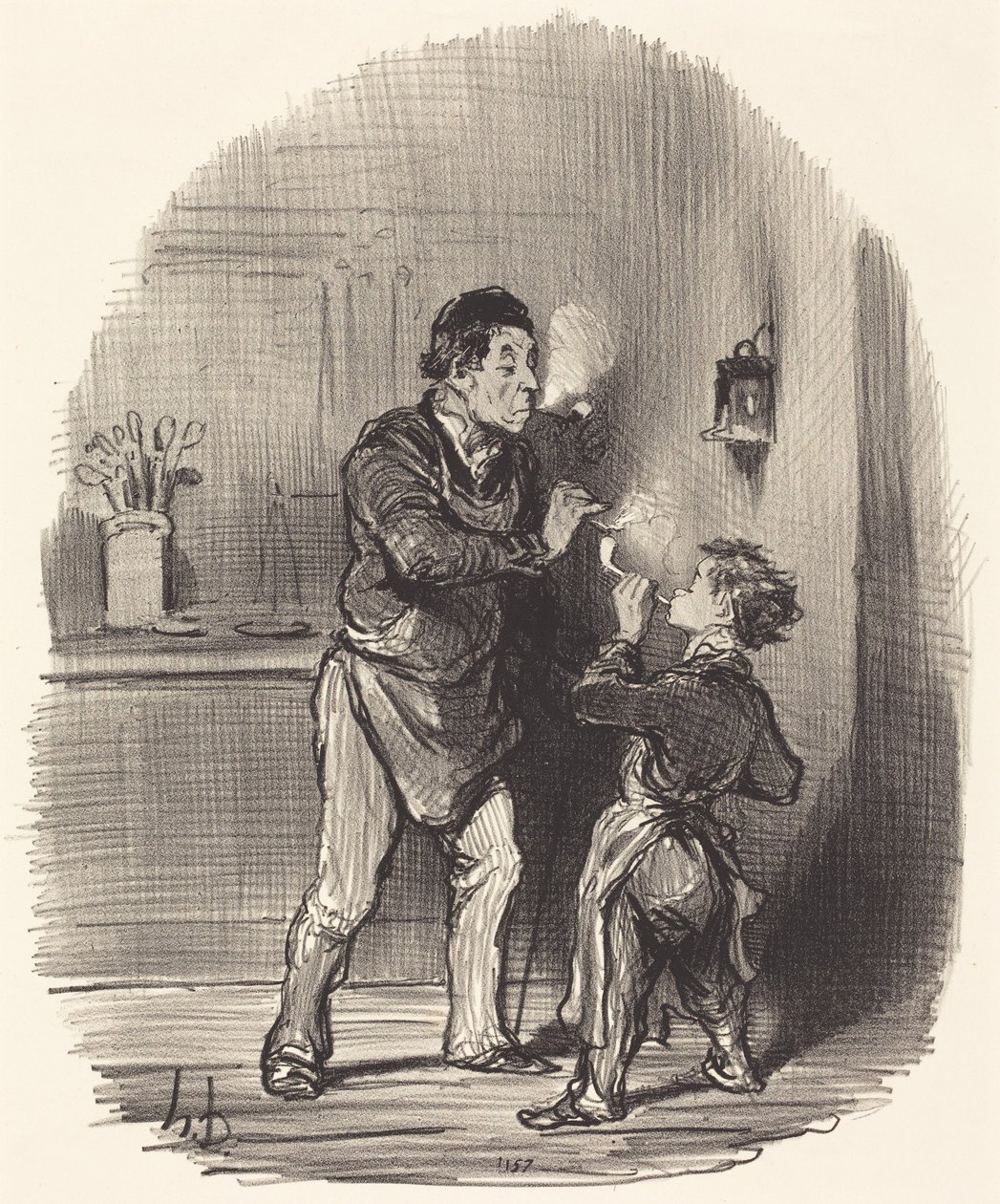 Filosofi-räsykerääjä tekijältä Honoré Daumier
