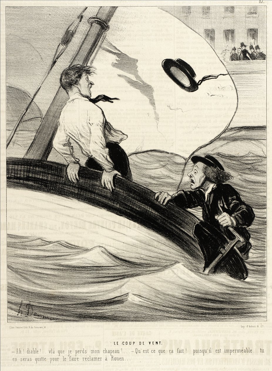 Tuulenpuuska tekijältä Honoré Daumier