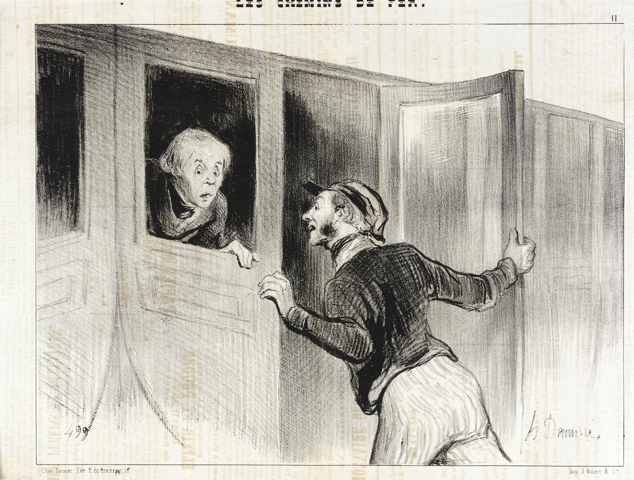 Matkalla nukahtamisen vaarat tekijältä Honoré Daumier